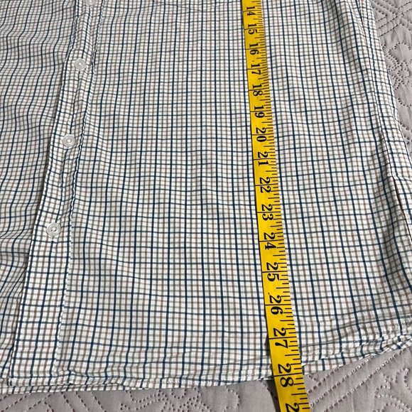 J crew Mens Slim Untucked Flex Washed Plaid Long Sleeve Collard‎ Shirt Size XL - Picture 4 of 6